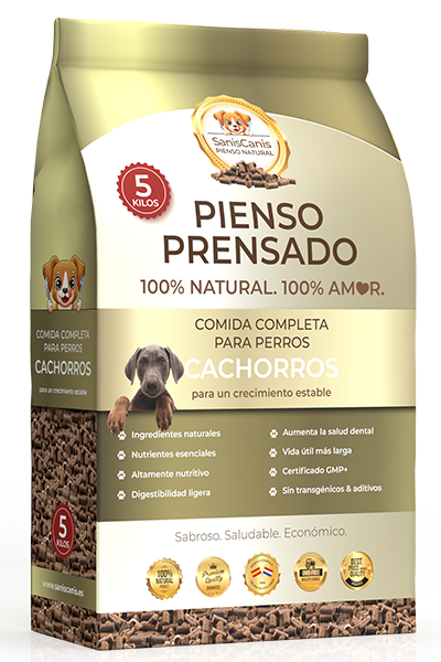 Pienso natural para perros cachorros