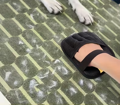 Guante quitapelos reutilizable para mascotas
