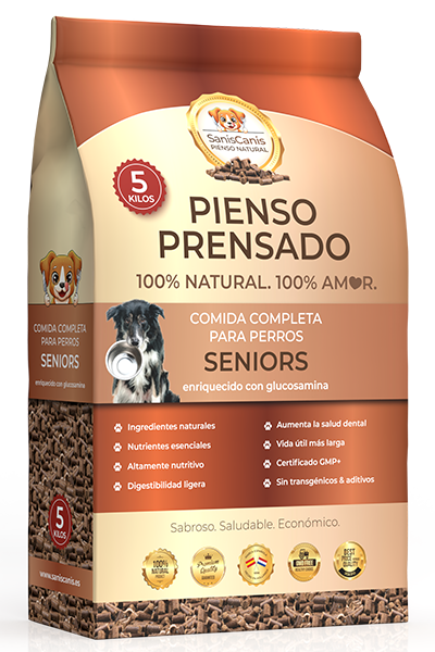 Pienso natural para perros seniors